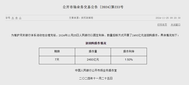 最新逆回购操作影响深度解析